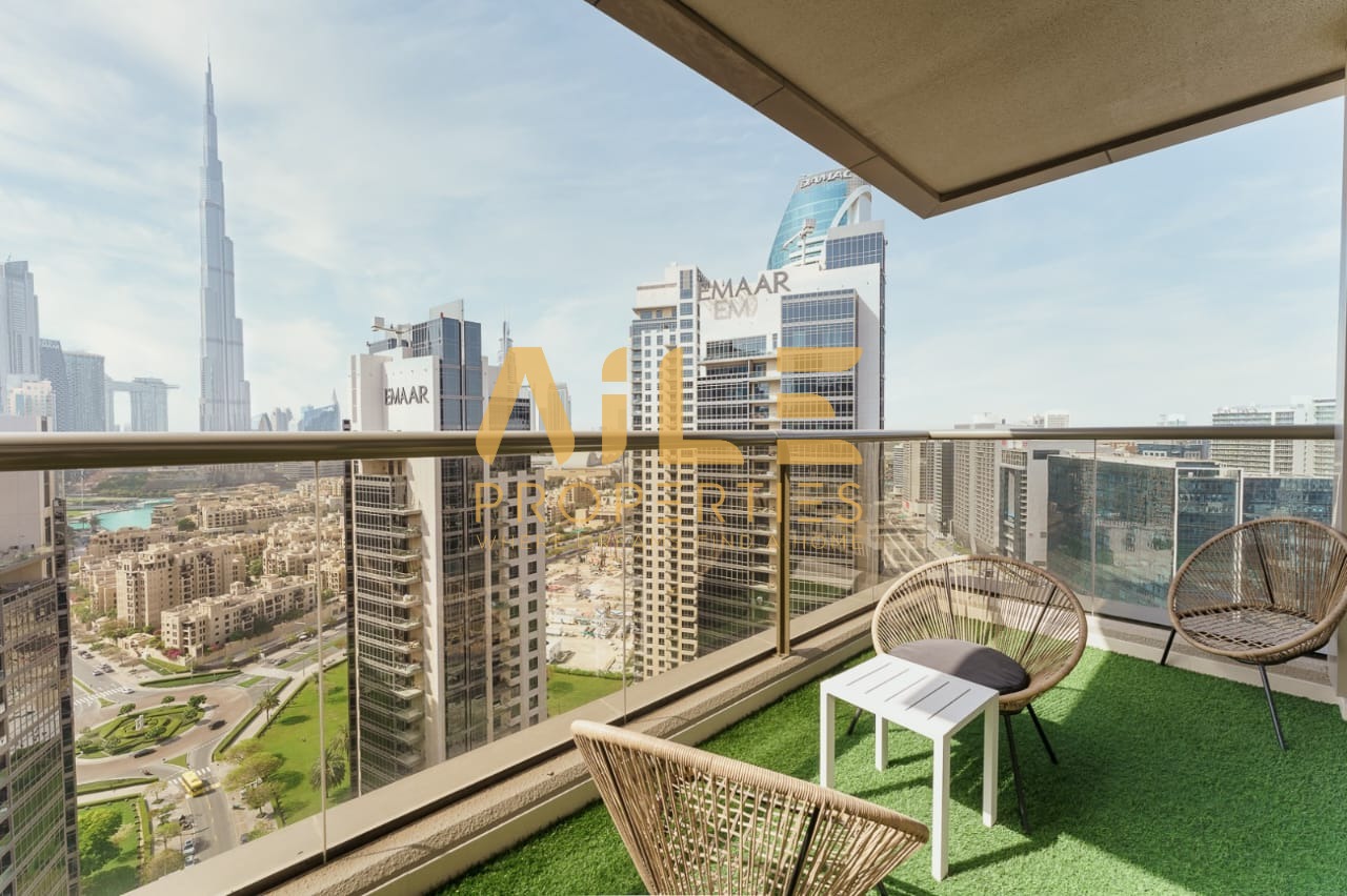 3 BR | Burj Khalifa View | Furnished | Vacant