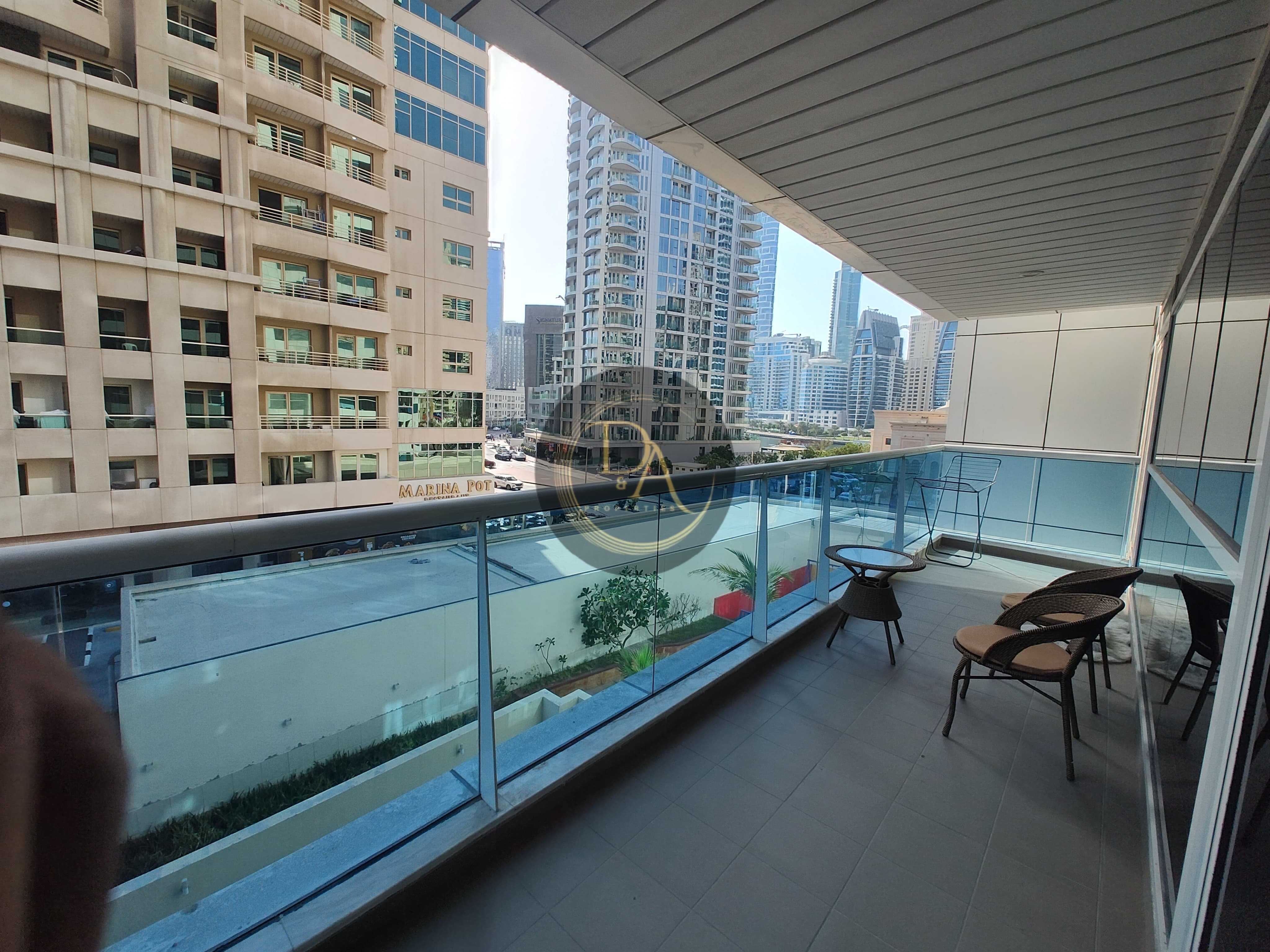 1 Bedroom Apartment For Rent I Spacious | Furnished | Well Maintained | Vacant I Opal Tower Marina, Dubai Marina.