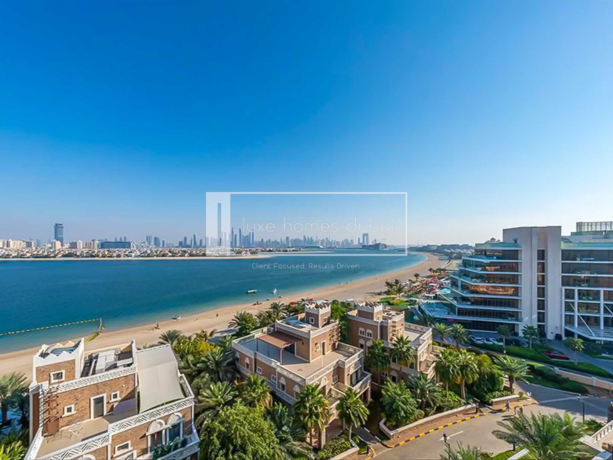 Luxury 4BR+Maid | Sea View |Private Beach Access