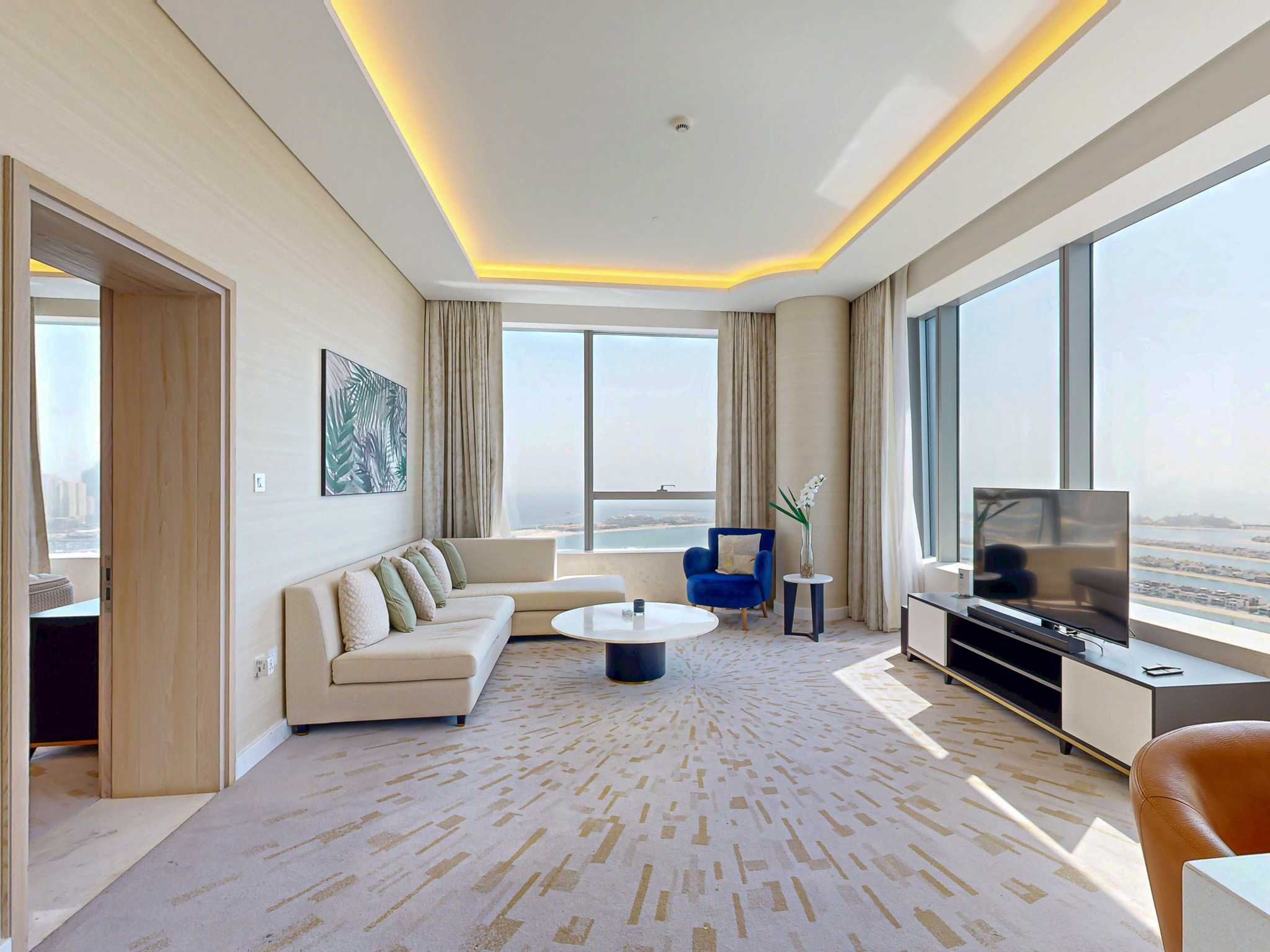 Furnished 1BR | Palm Views | High Floor | Ready