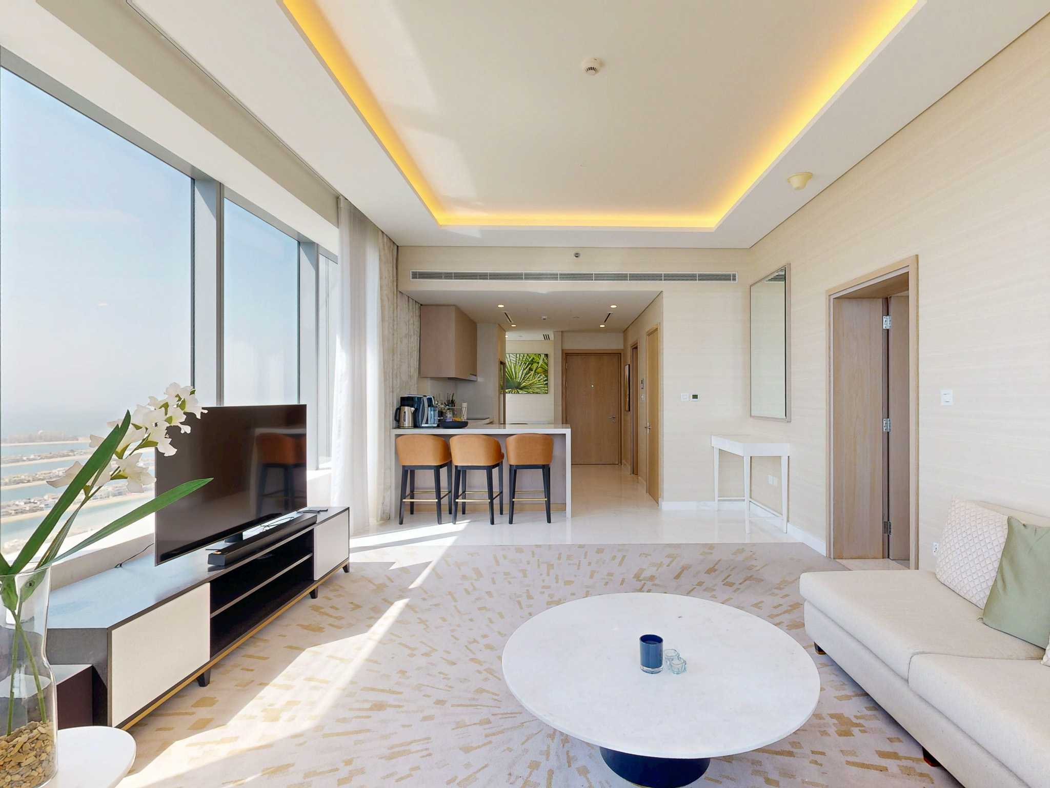 Furnished 1BR | Palm Views | High Floor | Ready