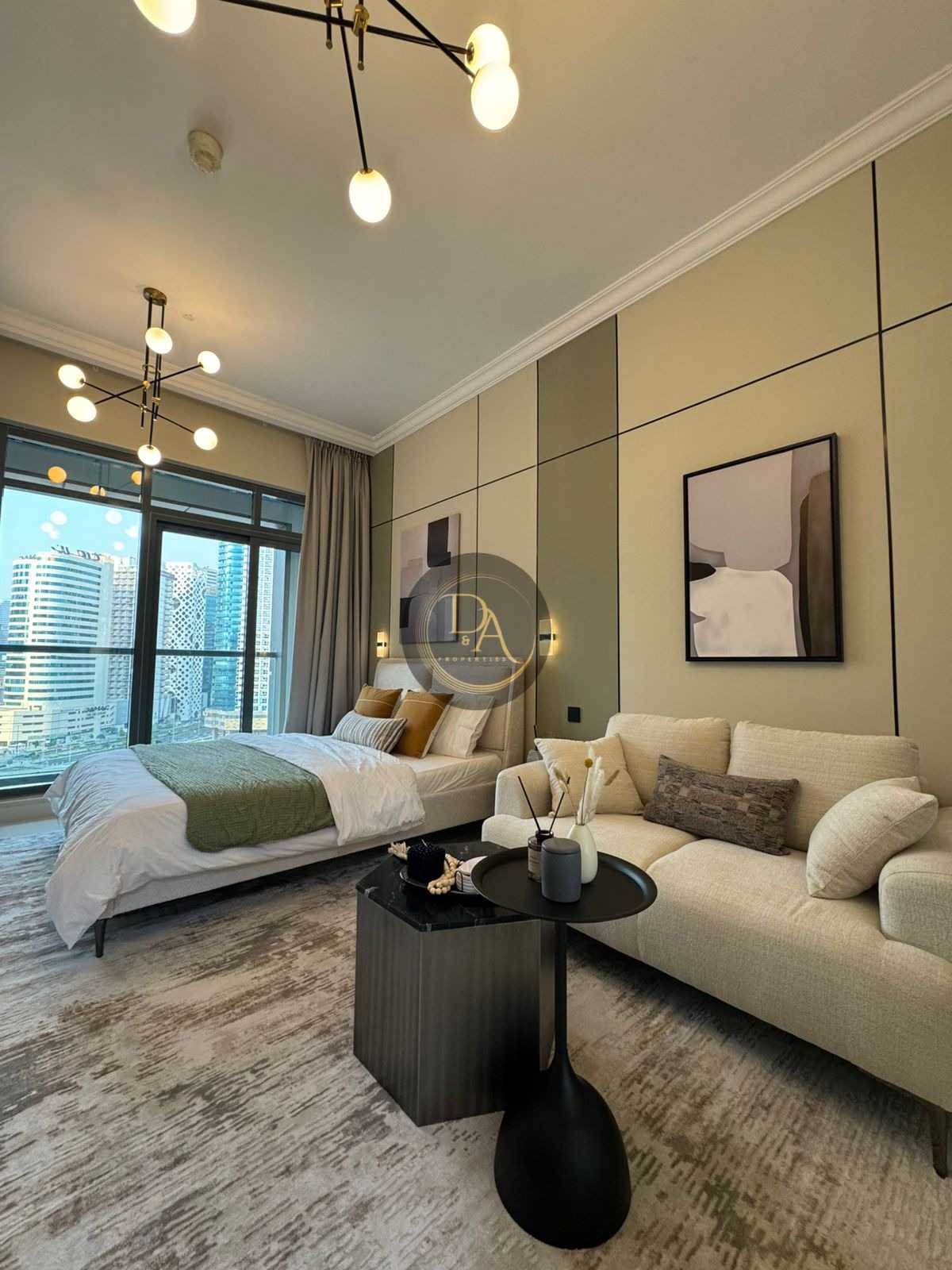 Upgraded | Furnished Studio | Burj Khalifa Park View | Executive Bay