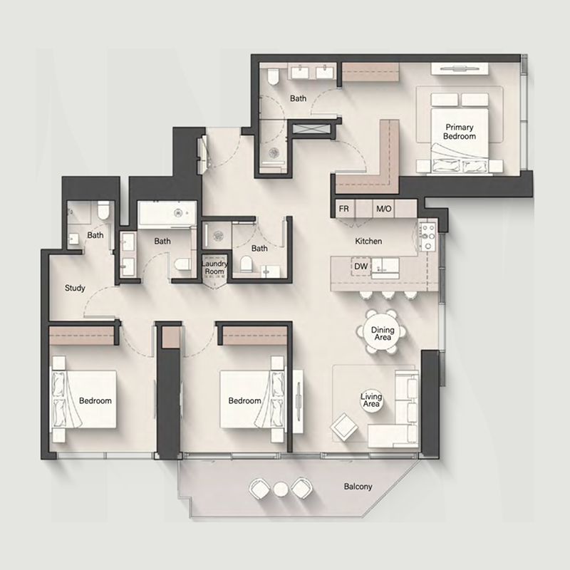 3 BR