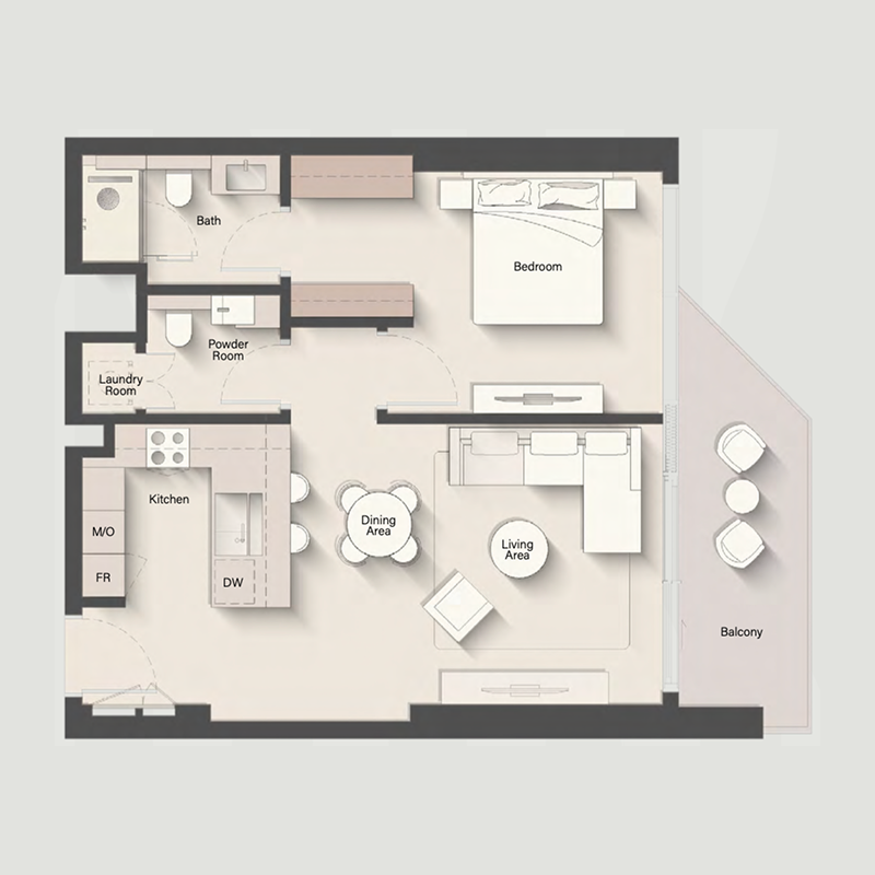 1 BR